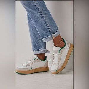 Woden May White & Basil Nylon Trainers Size 8